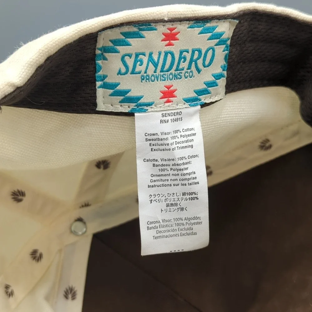 Sendero Provisions Co Cowboy Country Club Hat Cap Snapback Rope Adjustable